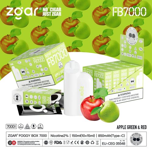 Vape Zgar Apple Green And Red